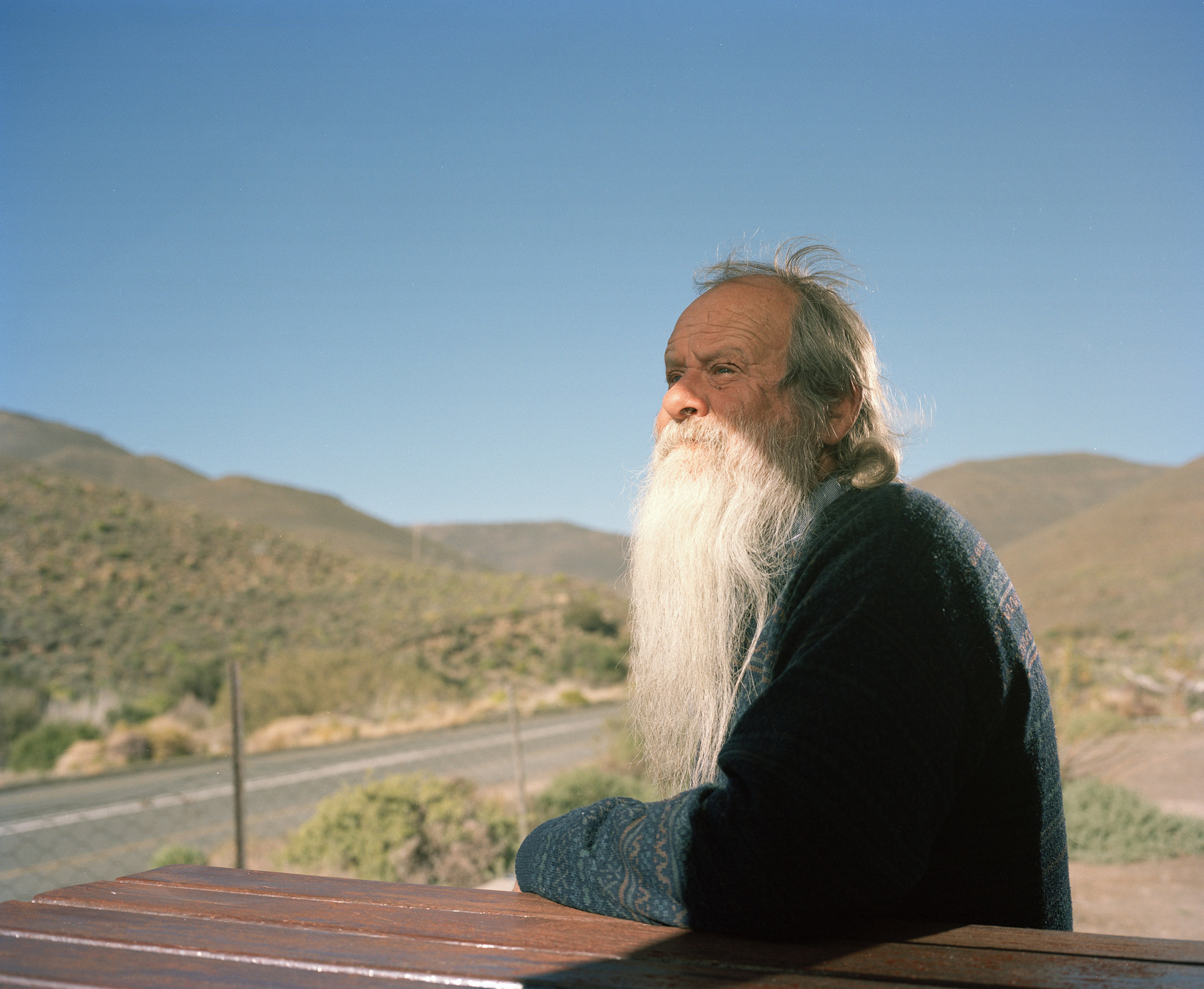 ’I’m actually from Kuilsriver, but we moved to Paarl and I got heavy asthma - so we decided to move here. Since we’ve been here I don’t get any asthma - nature became my health-pill here. I’m relaxed. We are totally off the grid - we don’t have a la…