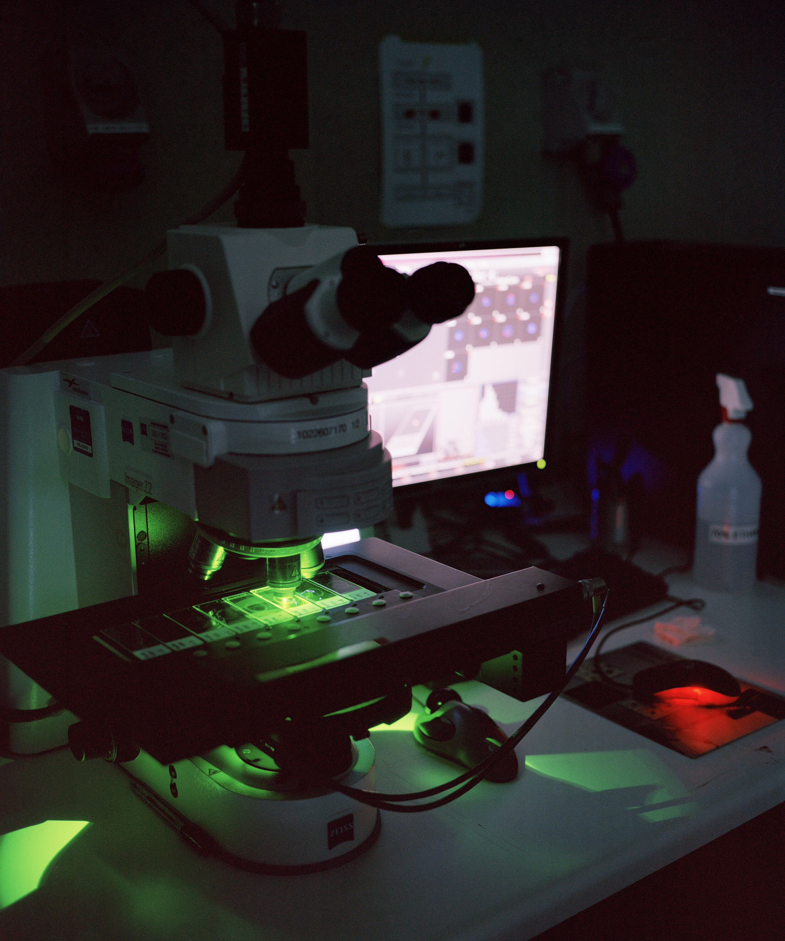 'We radiate blood with neutrons because astronauts beyond our orbit are also exposed to neutrons. They are exposed to a very low dose for a very long term.'Charlotte Vandervoorde, Researcher, IThemba LABS, Cape Town. The microscope is used to analyz…